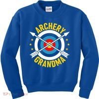 Archery Grandma Archer Bow Shooting Mothers Day Gift Kids Sweatshirt thumb 0