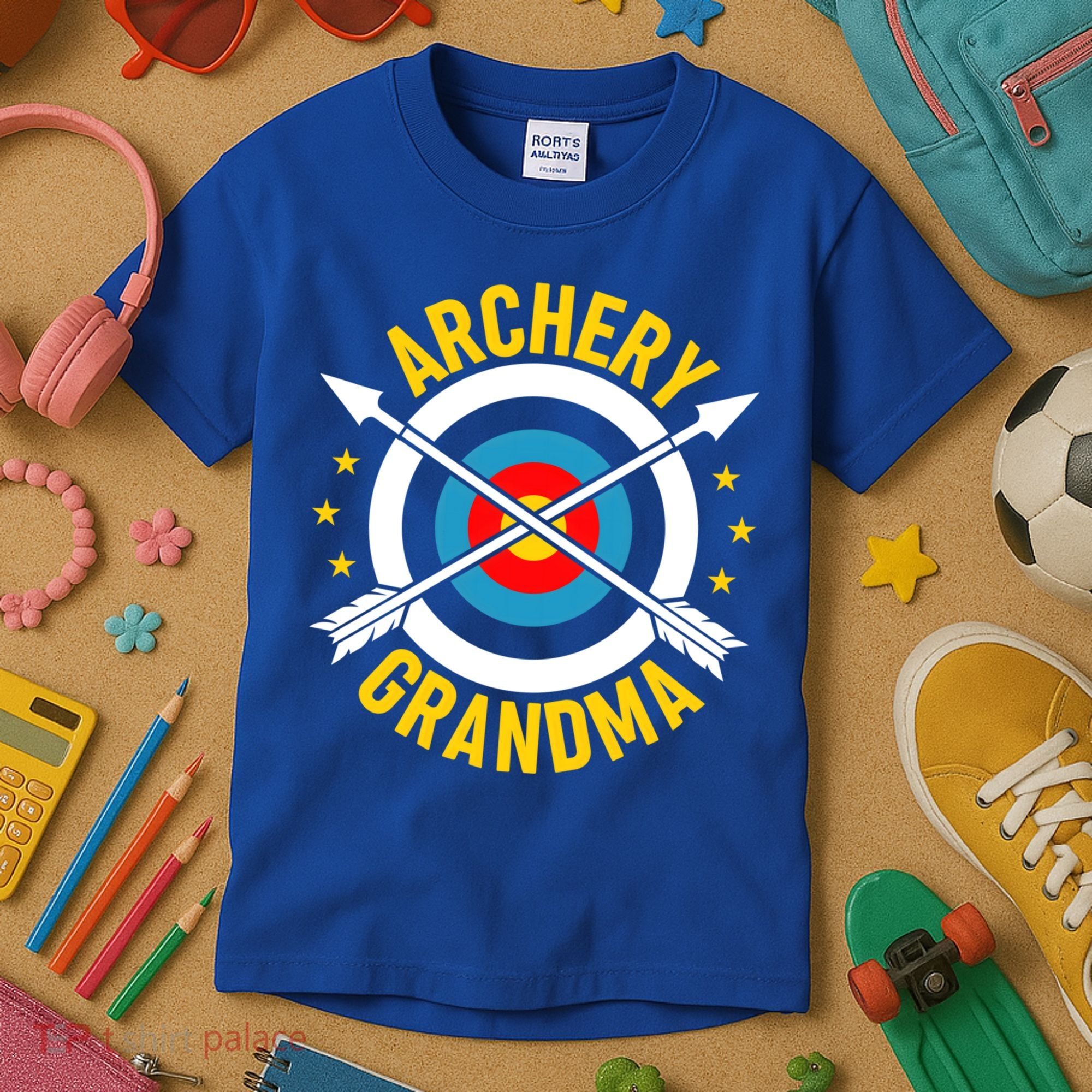 Archery Grandma Archer Bow Shooting Mothers Day Gift Kids T-Shirt