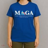 America Great Again Trump Milei 2024 T-Shirt thumb 4