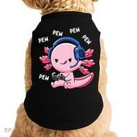 Axolotl Gaming Anime Video Game Pew Gamer Doggie Tank thumb 0