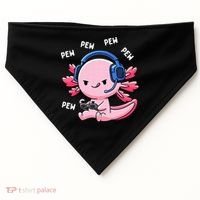 Axolotl Gaming Anime Video Game Pew Gamer USA-Made Doggie Bandana thumb 0