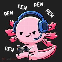 Axolotl Gaming Anime Video Game Pew Gamer Beanie thumb 2