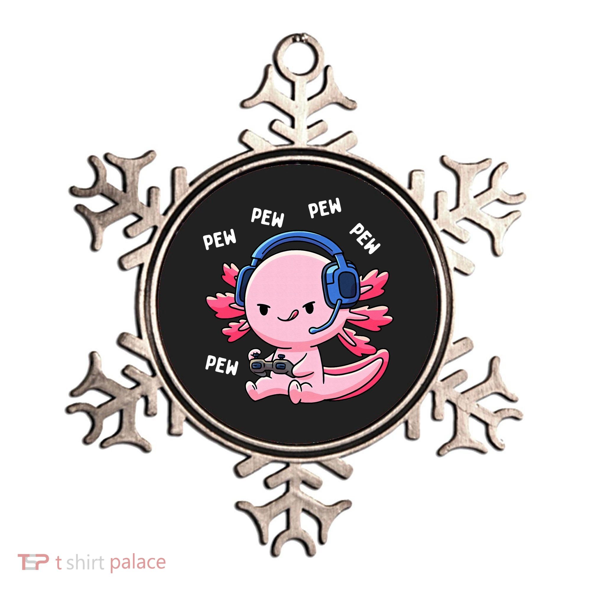 Axolotl Gaming Anime Video Game Pew Gamer Ornament