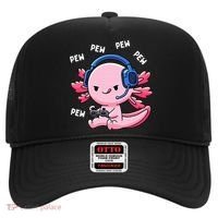 Axolotl Gaming Anime Video Game Pew Gamer Hat thumb 0