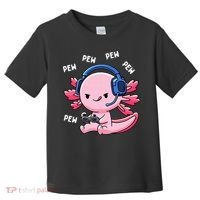 Axolotl Gaming Anime Video Game Pew Gamer Toddler T-Shirt thumb 0