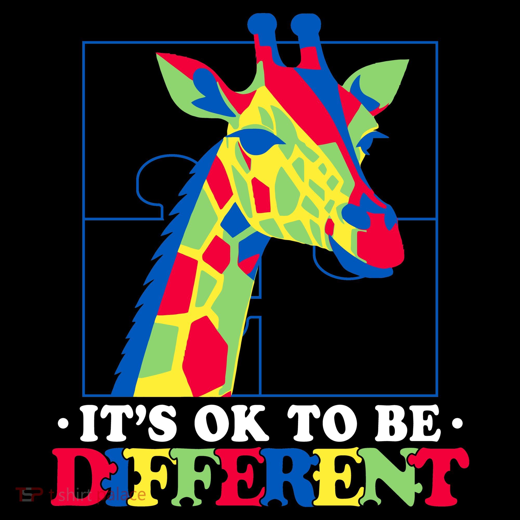 Autism Giraffe Doggie Tank
