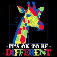 Autism Giraffe USA-Made Doggie Bandana thumb 2