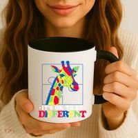 Autism Giraffe Coffee Mug thumb 3