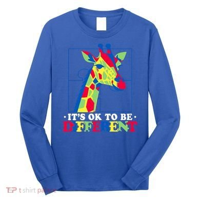 Autism Giraffe Long Sleeve Shirt