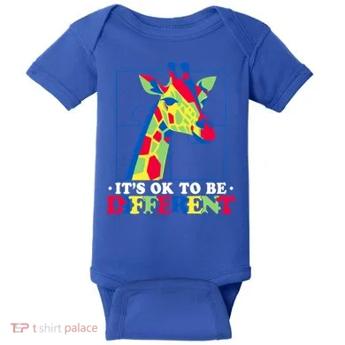 Autism Giraffe Baby Bodysuit