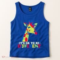 Autism Giraffe Tank Top thumb 2