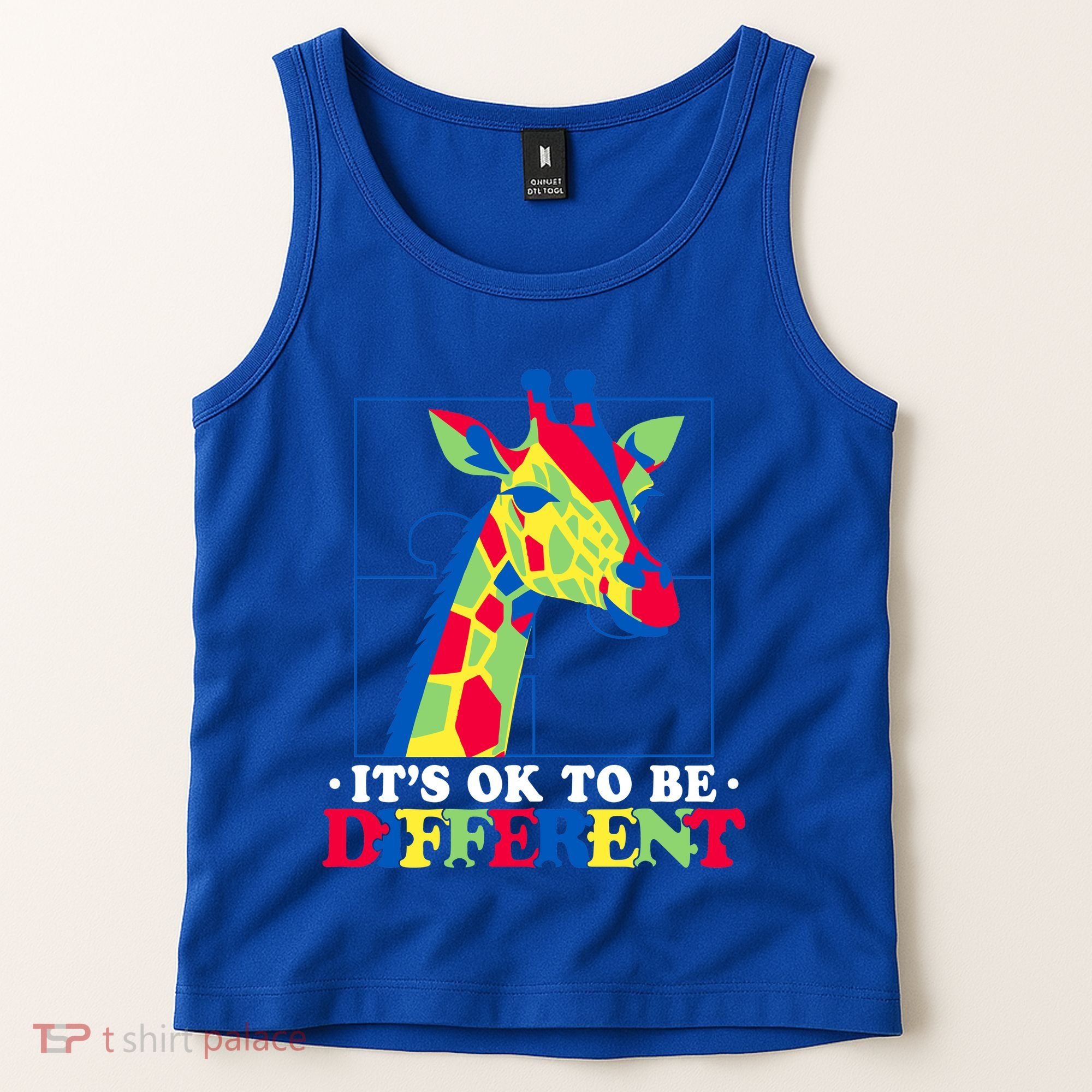 Autism Giraffe Tank Top