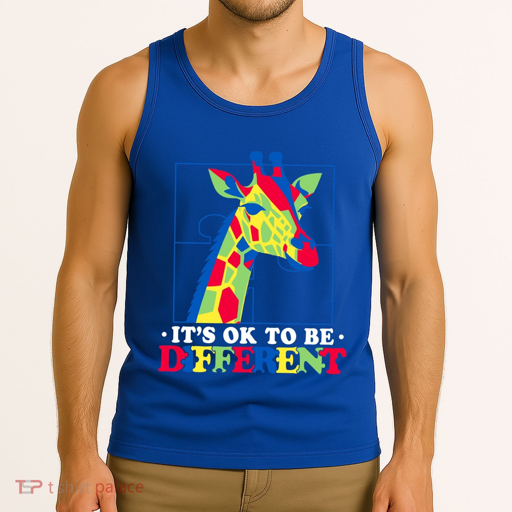 Autism Giraffe Tank Top
