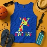 Autism Giraffe Tank Top thumb 4
