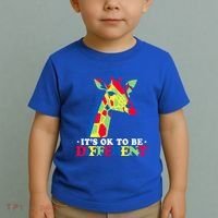 Autism Giraffe Toddler T-Shirt thumb 2