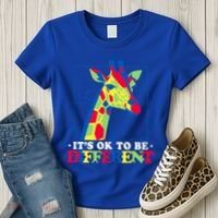 Autism Giraffe Women's T-Shirt thumb 3