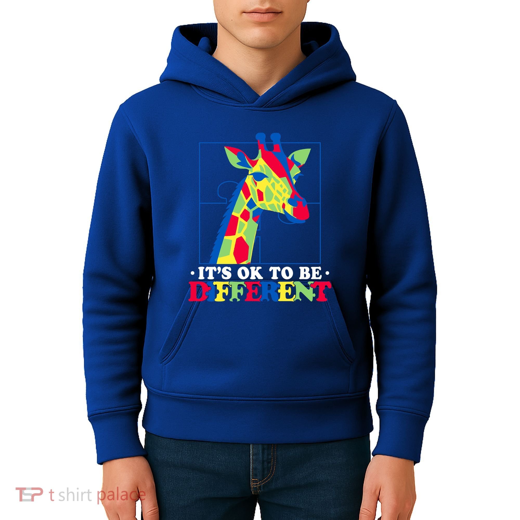 Autism Giraffe Kids Hoodie