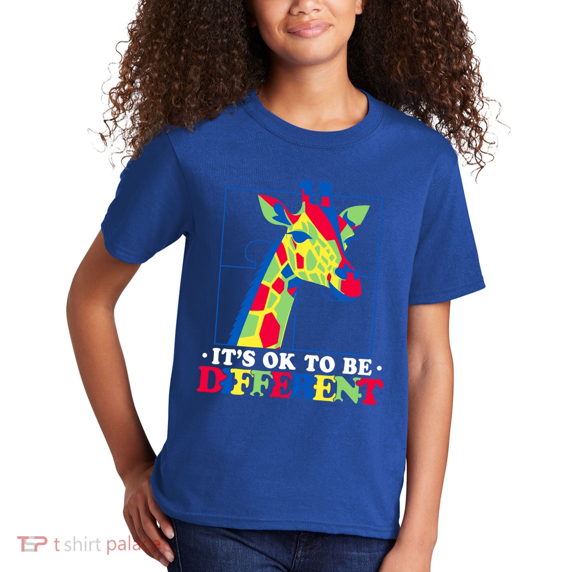 Autism Giraffe Kids T-Shirt