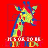 Autism Giraffe Santa Hat thumb 1