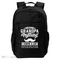 Ask Grandpa Anything Funny Gift Smart Fathers Day Backpack thumb 0