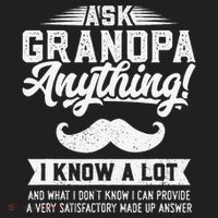 Ask Grandpa Anything Funny Gift Smart Fathers Day Beanie thumb 2