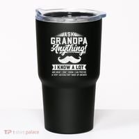 Ask Grandpa Anything Funny Gift Smart Fathers Day Tumbler thumb 0