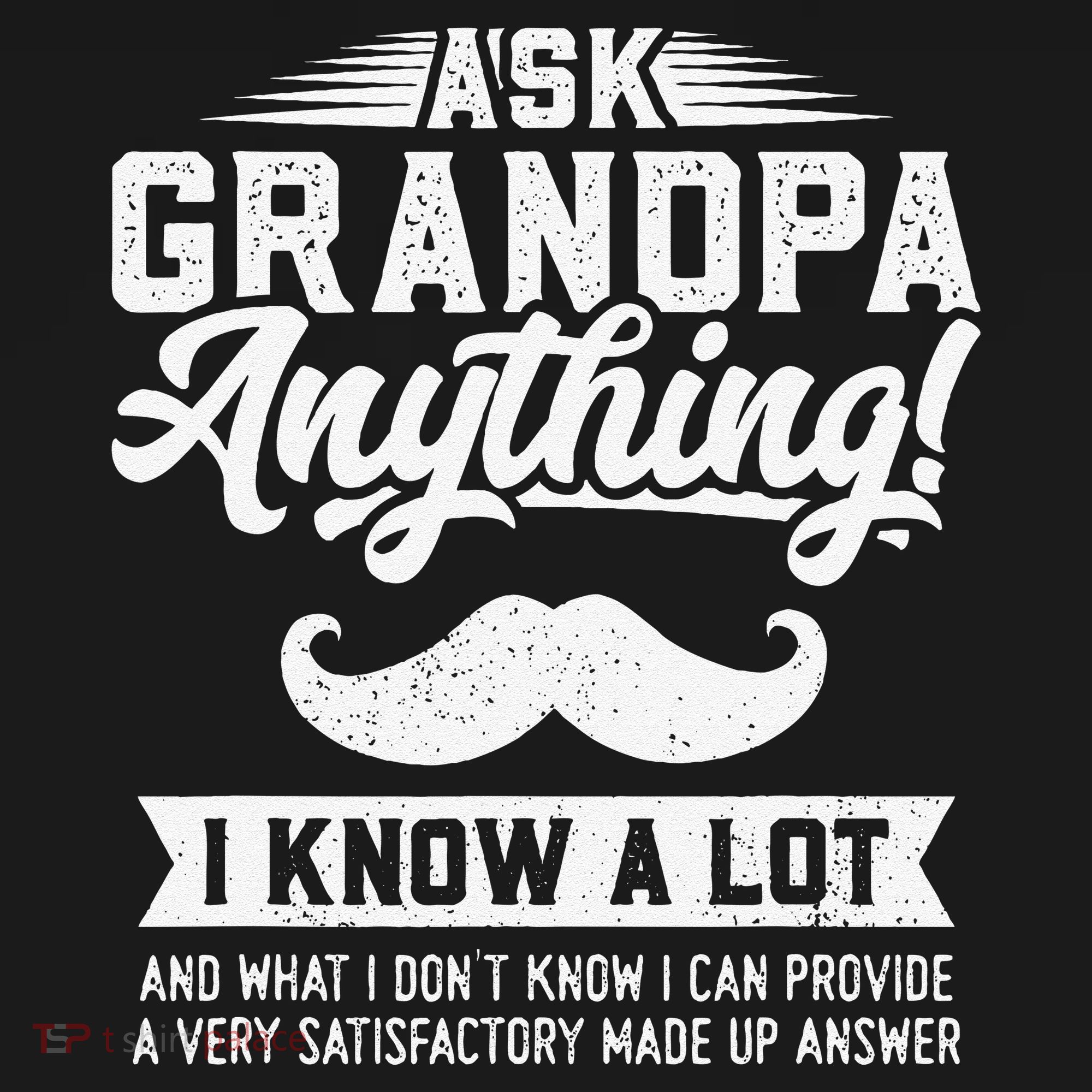 Ask Grandpa Anything Funny Gift Smart Fathers Day Baby Bodysuit