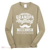 Ask Grandpa Anything Funny Gift Smart Fathers Day Long Sleeve Shirt thumb 0