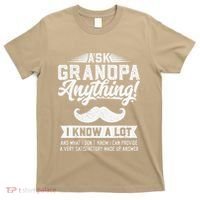 Ask Grandpa Anything Funny Gift Smart Fathers Day T-Shirt thumb 0