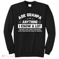 Ask Grandpa Anything I Know A Lot Funny Father's Day Sweatshirt thumb 0