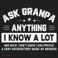 Ask Grandpa Anything I Know A Lot Funny Father's Day Hat thumb 2