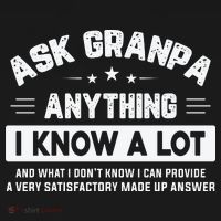Ask Grandpa Anything I Know A Lot Funny Father's Day Toddler Hoodie thumb 2