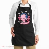 Axolotl Gaming Anime Video Game Pew Gamer Apron thumb 2