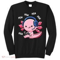 Axolotl Gaming Anime Video Game Pew Gamer Sweatshirt thumb 0