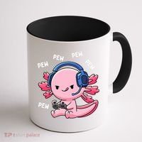 Axolotl Gaming Anime Video Game Pew Gamer Coffee Mug thumb 1