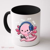 Axolotl Gaming Anime Video Game Pew Gamer Coffee Mug thumb 0