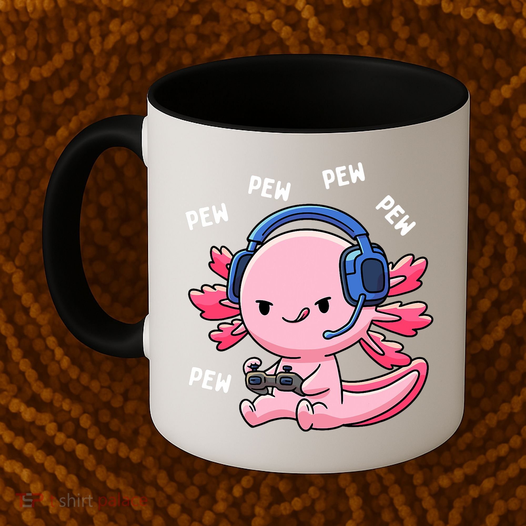 Axolotl Gaming Anime Video Game Pew Gamer Coffee Mug