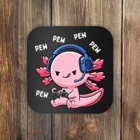 Axolotl Gaming Anime Video Game Pew Gamer Coaster thumb 0