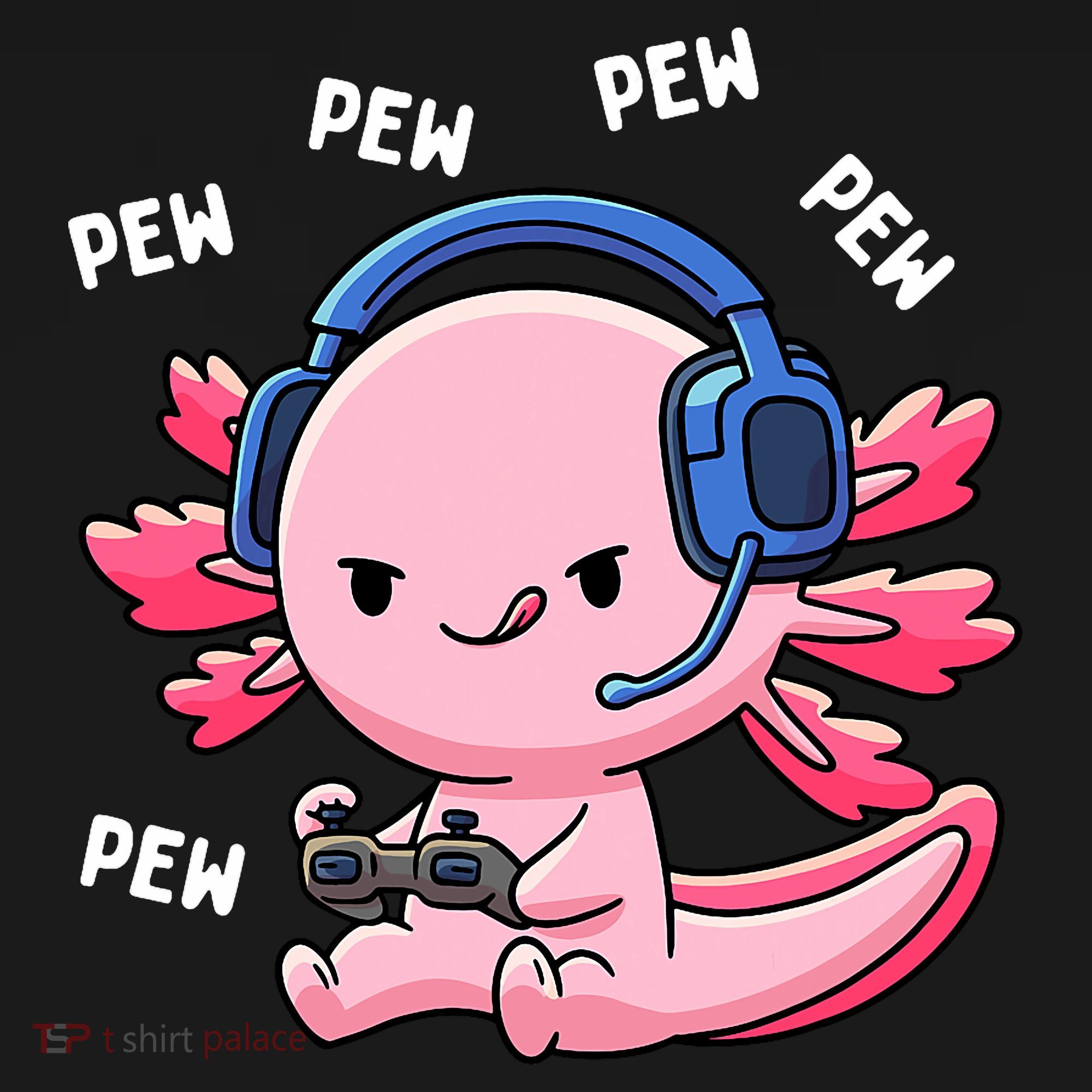Axolotl Gaming Anime Video Game Pew Gamer Women's Hoodie