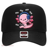 Axolotl Gaming Anime Video Game Pew Gamer Hat thumb 0