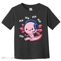Axolotl Gaming Anime Video Game Pew Gamer Toddler T-Shirt thumb 0