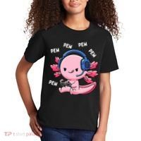 Axolotl Gaming Anime Video Game Pew Gamer Kids T-Shirt thumb 2