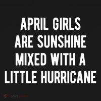 April Girls Are Sunshine Mixed With A Little Hurricane Birthday Women's Tank Top thumb 5