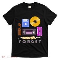A Good Apparel Co. Never Forget Retro Vintage Cassette Tape Floppy Disk Vhs Cd T-Shirt thumb 0