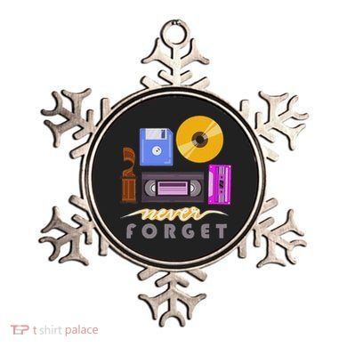 A Good Apparel Co. Never Forget Retro Vintage Cassette Tape Floppy Disk Vhs Cd Ornament
