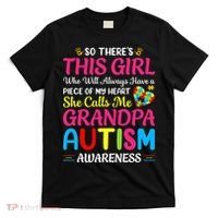 Autism Grandpa Autism Awareness Grandad Autism Motivation T-Shirt thumb 0