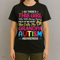 Autism Grandpa Autism Awareness Grandad Autism Motivation T-Shirt thumb 4