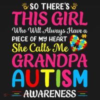 Autism Grandpa Autism Awareness Grandad Autism Motivation Visor thumb 3