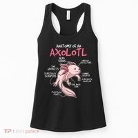 Axolotl Gift Axolotl Stuff Anatomy Of An Axolotl Women's Tank Top thumb 0