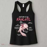 Axolotl Gift Axolotl Stuff Anatomy Of An Axolotl Women's Tank Top thumb 3